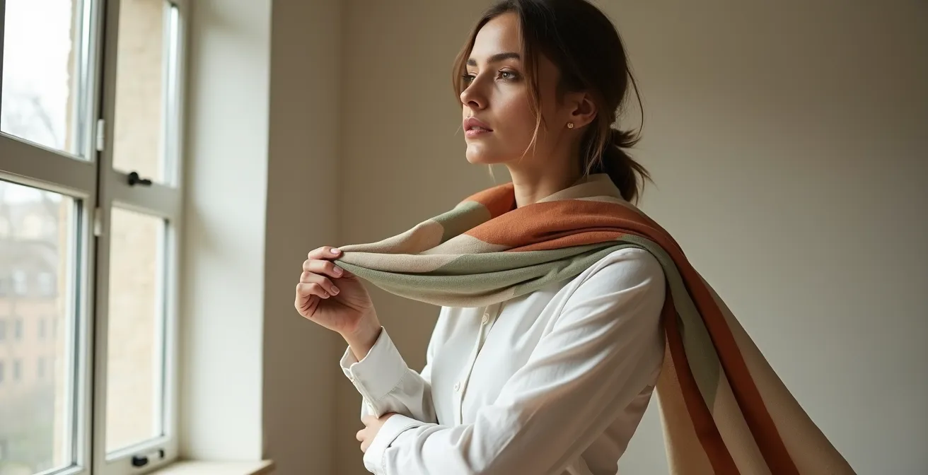 Verschiedene kreative Arten ein Seidentuch zu binden ohne klassisch zu wirken